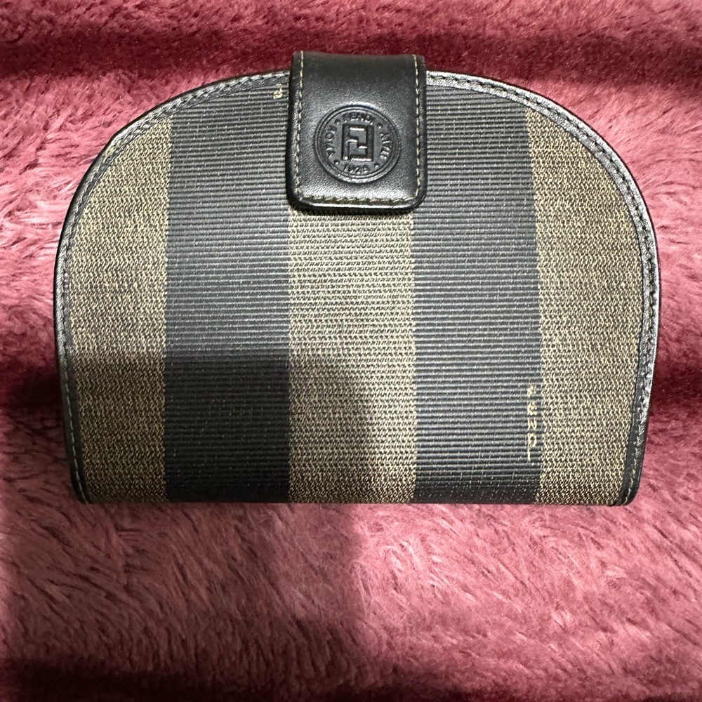 Vintage Fendi Striped Wallet AUTHENTIC
